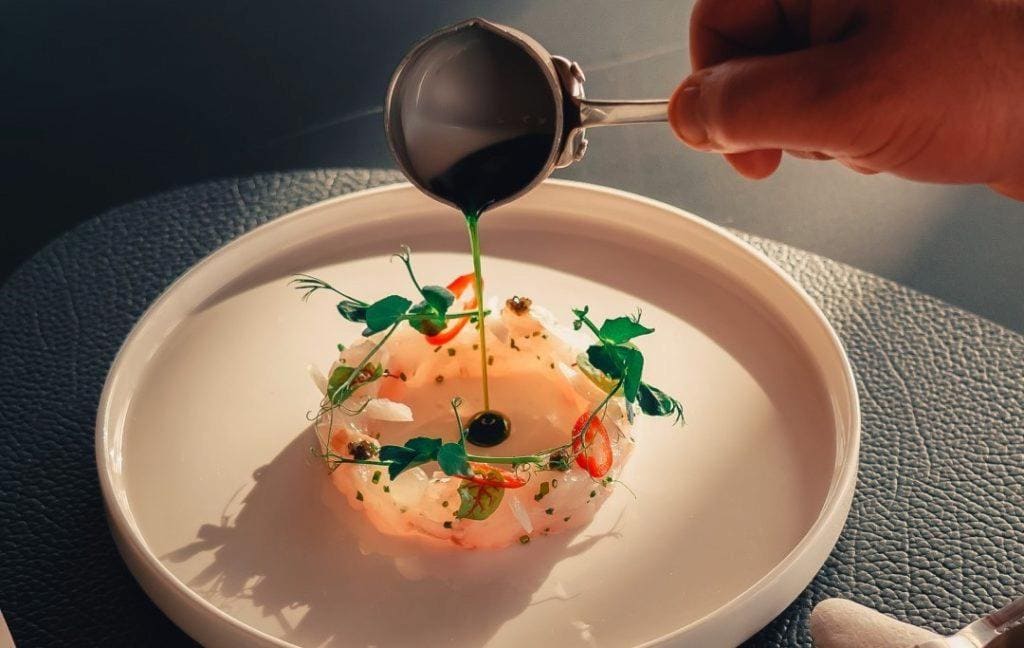 World Culinary Awards 2022 - Gastronomy Tours plate with special food from alios ilios restaurant Gastronomy Tours - Gastronomy Tours